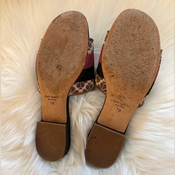 KATE SPADE Spade Flower Jacquard Leather Sandals - Picture 10 of 11